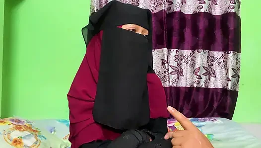 Happy time spent with a student in an empty house