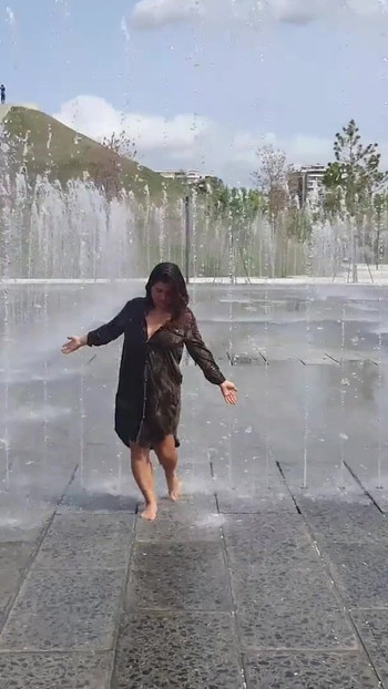 Spectacular moment from "Public Walk of Hot Student ExpressiaGirl! Flashing Big Tits and Hairy Pussy!"