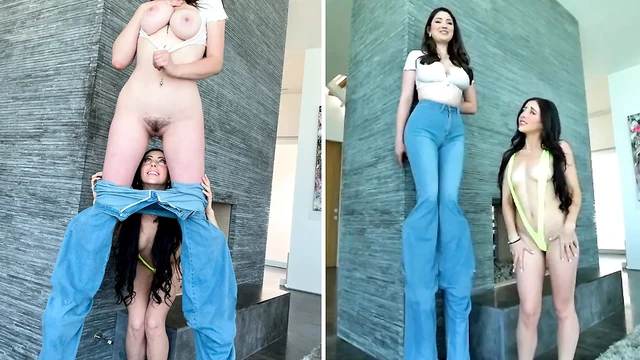 Camsoda - Hot Teen Licks And Sucks Super Tall Girl’s Hairy Pussy