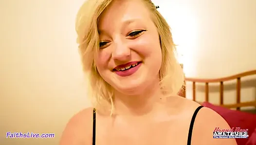 Busty Petite Blonde Faiths Hope Fresh Face Deepthroat And Wild Ride!