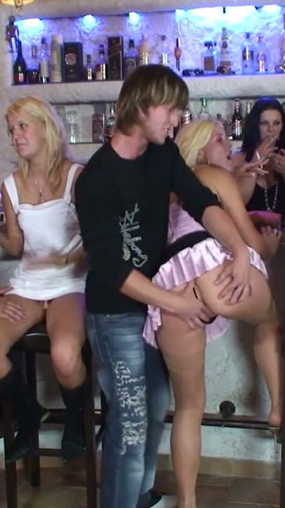 Simply porn - party turns into group sex in a public bar | Clip 2
