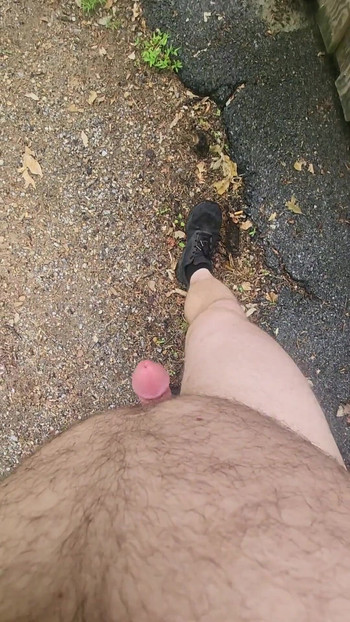 Memorable moment from "Naked in public with only shoes on."