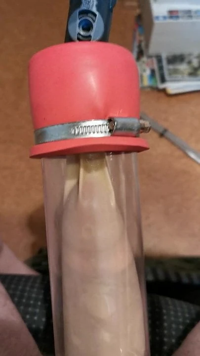 Schwanz entleeren mit meiner Melkmaschine