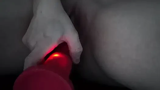 Arabada itme ve vibratör ile mastürbasyon