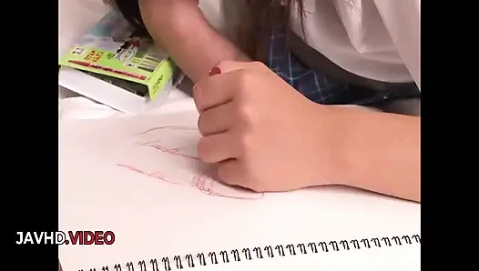 Momoka Rin's Mind-Blowing Japanese Blowjob Skills Unleashed by Curious Teen