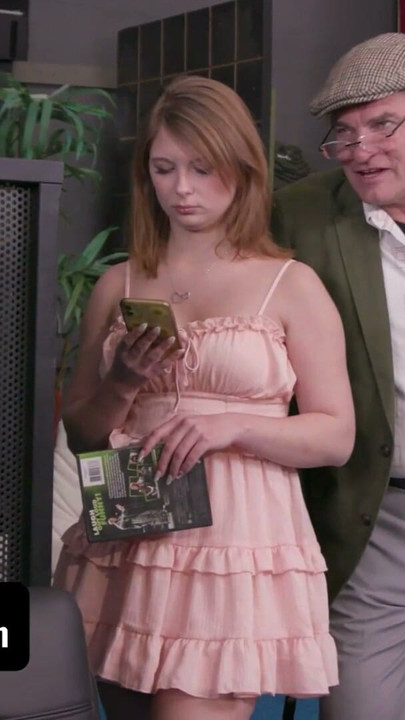 Step Granddaughter Ginger Grey Lets Perv Old Dude Cum Inside Her In A Public Store - NotMyGrandpa | Clip 1