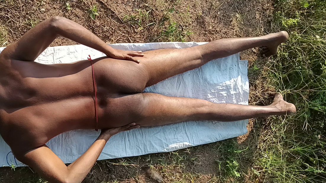 Outdoor Nude Fun at Field, Top View