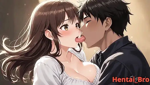 Sensual Silver-Haired Couple – Intimate Bedroom Passion