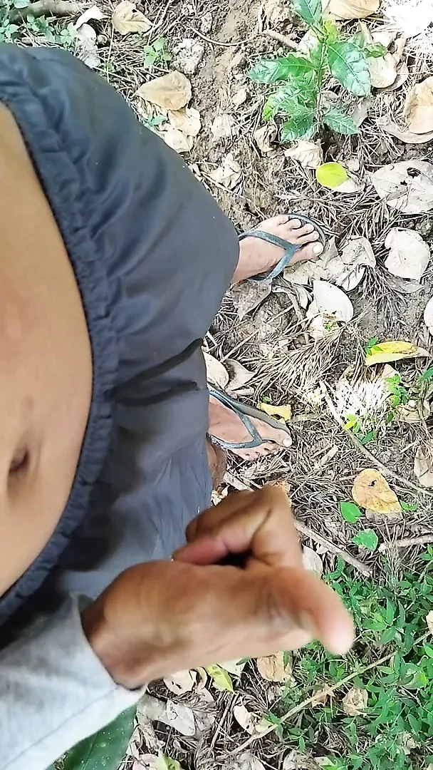 Pissing in the forest and then fucking
