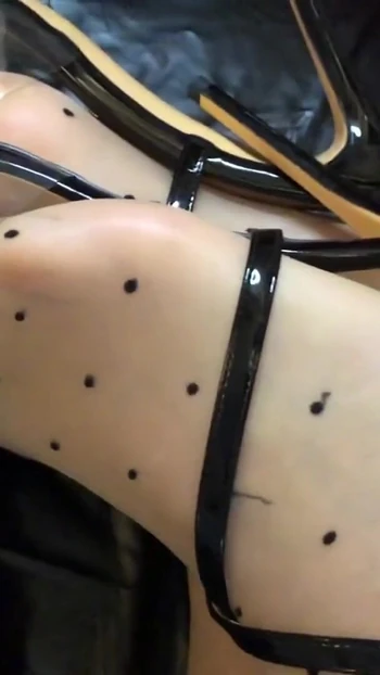 Captivating moment from "Cum on transparent fetish heels"