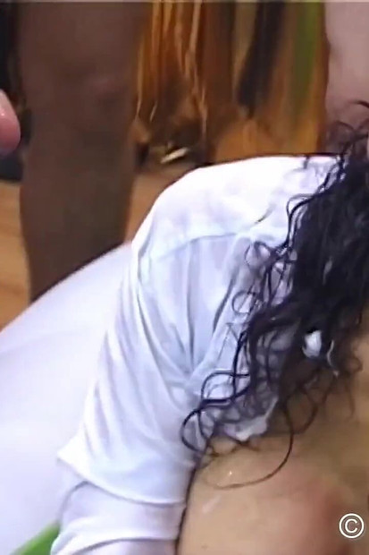 Piss & Facial Gangbang Party with Slave Girl Michaela
