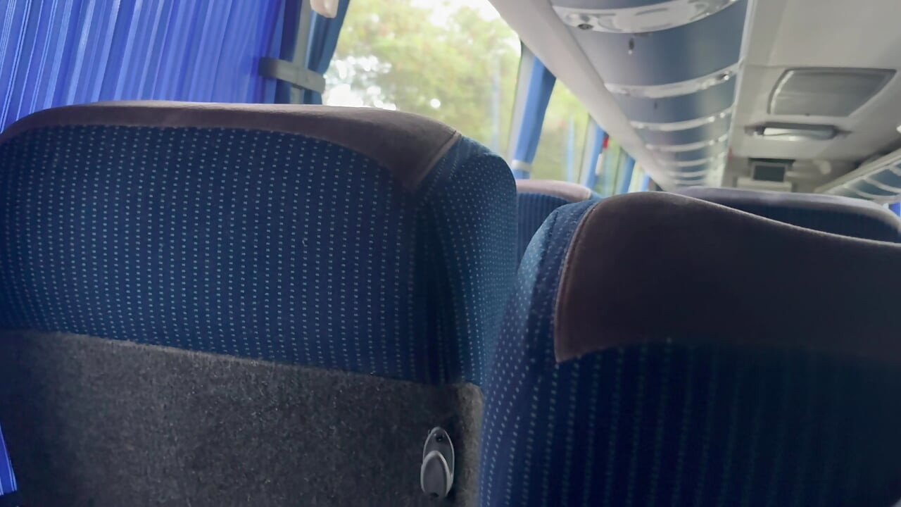 Road to MEDELLIN, jerkoff and fingering pussy with in public service bus