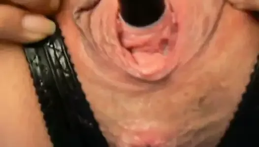 Urethral dildo fucked and anal fisted amateur