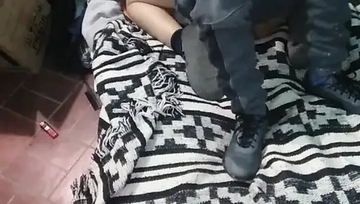 Girl with Montano Dress with the Mattress on the Floor