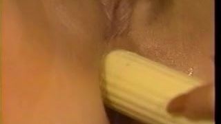 Lesbians lick and toy the pussies and asses