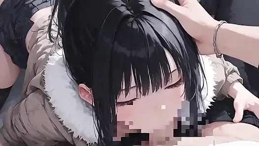 Rambut hitam, kulit pucat, satu kamar tidur gelap