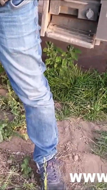 Powerful moment from "Shy girl gives OUTDOOR-BLOWJOB"