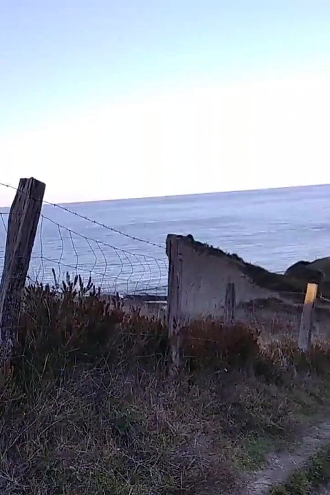 Route to the Beach, Then Masturbate the Big Cock in Front of a Far Fisherman, and I Cum in the Water
