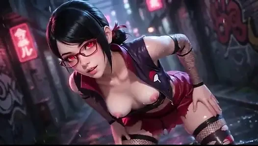 Ai Uchiha Girl Wet Glossy Body Tease Explicit Compilation