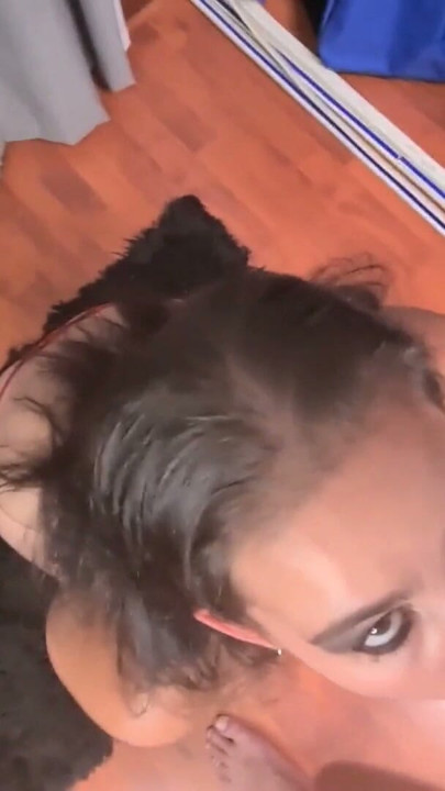 POV face fuck blowjob, CUM in mouth SWALLOW | Clip 1