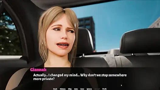Secretary Girl Giving Deepthroat Blowjob To Boss Huge Cock In Car