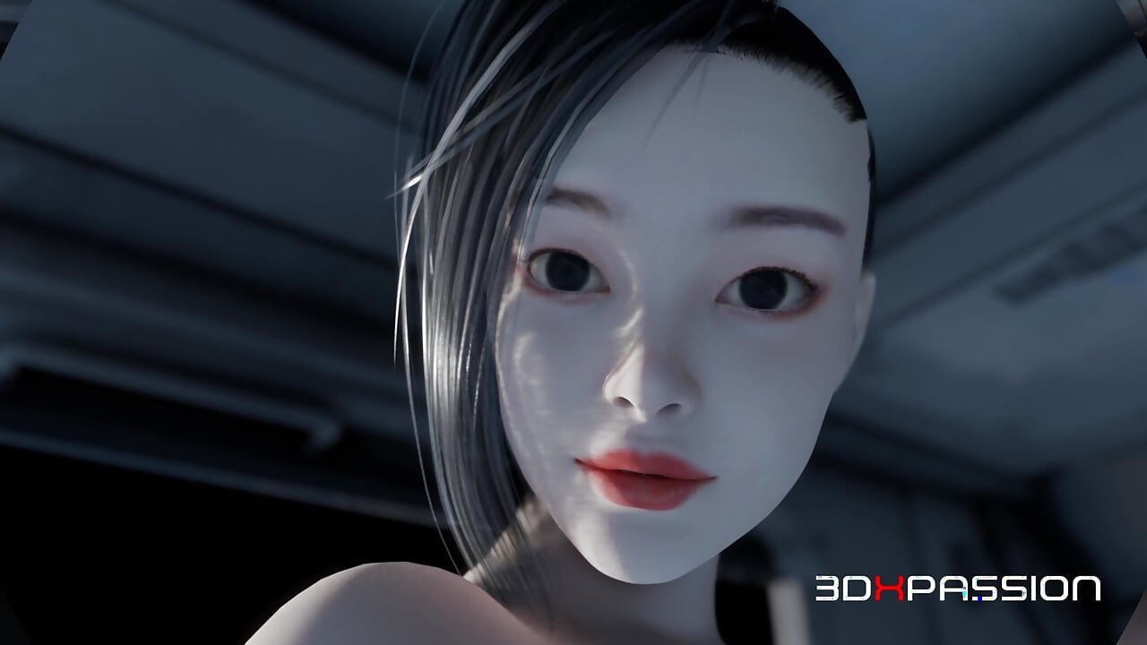 Zero-G temptation  A futanari Kaelen plays with a brunette on a space orbital station