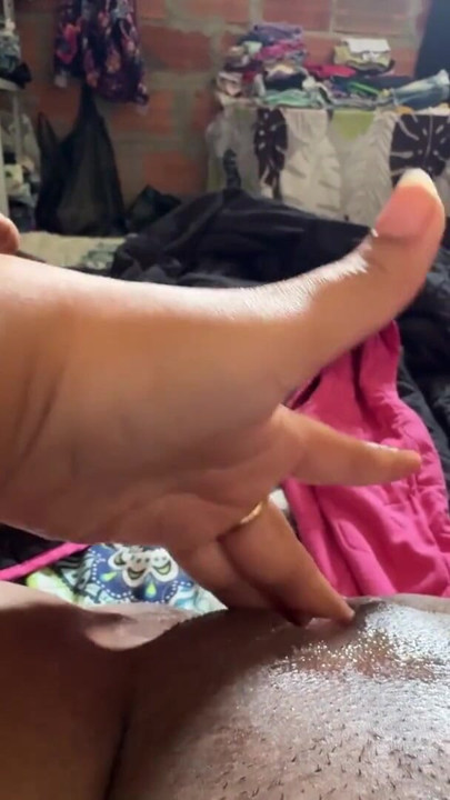 Guys left me alone at my grandparents' house, I wish one of you was around and came in to fuck me before someone comes along | Clip 3