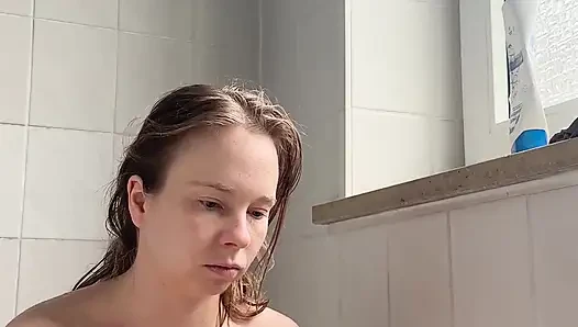 Teen with Perfect Body Showers