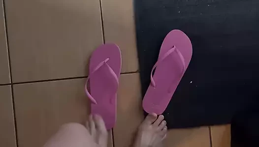 POV: Sounds of Flip-flops Walking