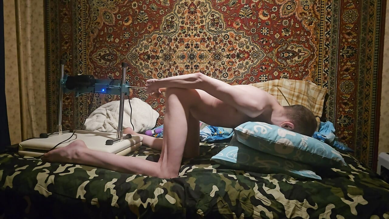 Man ass fucking machine homemade