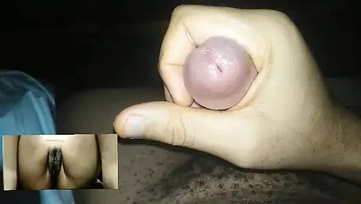 Masturbating