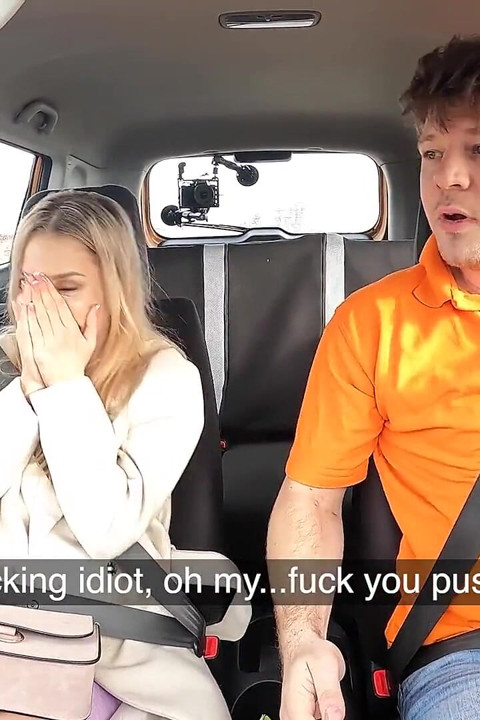 Fake Driving School - Road Rage Followed by Rough Fuck, Lucky Bee Cant Wait for a Facial