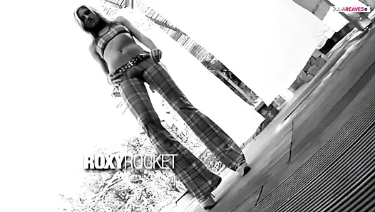 Blonde MILF gets a hard fuck on the garden to a massive pussy cumshot