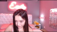 Young Asian girl playing with sex toys, naked ass orgasm