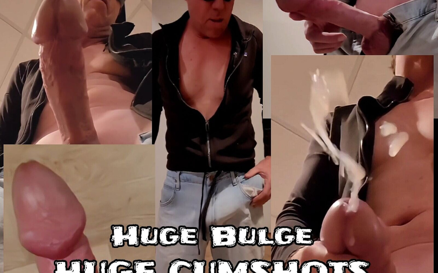 Huge Cock Bulge Causes Huge Cumshots for Siixxbig