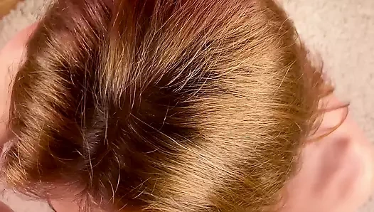 A HUGE FACIAL LOAD MADE  HORNY BEAUTY HAPPY THIS MORNING (POV)