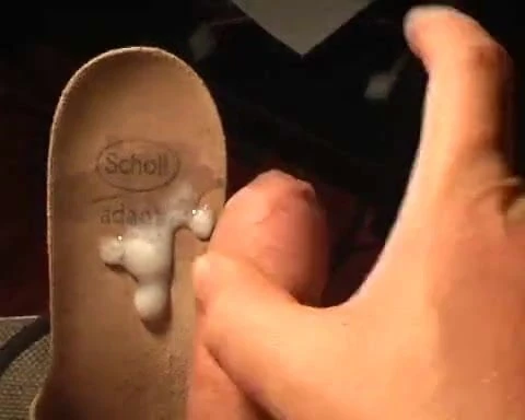 Cumming to a scholl sandal