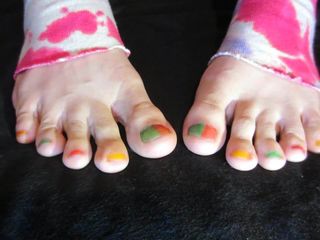 Ssij moje pomalowane palce u nóg