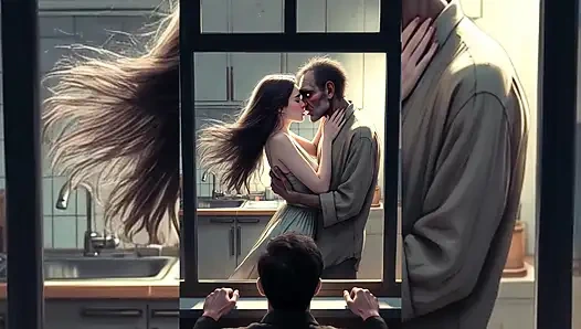 Hässliche alte bettler stehlen heiße ehefrauen, stiefmutter und GFS - extreme AI-cuckold-demütigungs-zusammenstellung