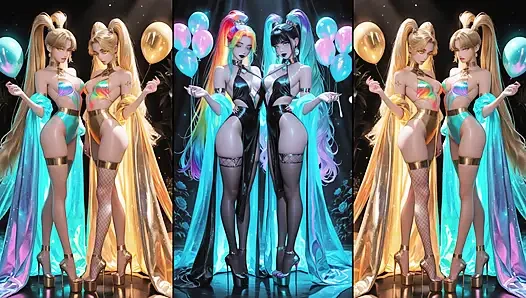 Animeler boşalıyor, öpüşüyor ve yutuyor