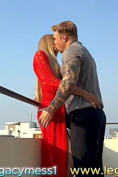 Blonde Tall Asian Big Cock Dominant Shemale Fucks Outdoor with Big Ass Pornstar Magic Michel