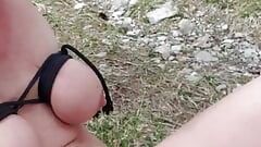 Public squirt next to hiking trail