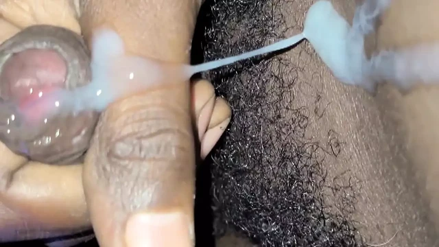 Uncut dick masterbating