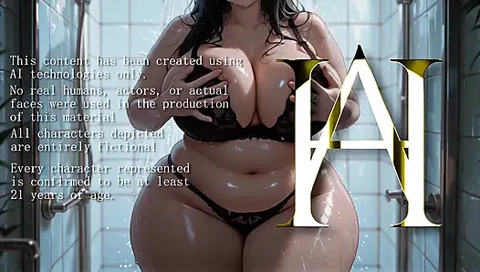 ATKINS HEAVEN - Curvy Beauty Wife Gets Anal Pounding From BBC In The Shower