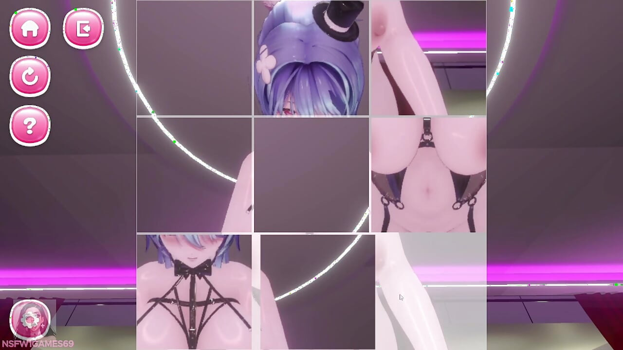 보지를 풀면서 따먹히는 토끼 소녀