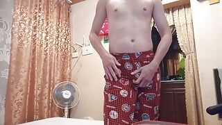 jerking off with a toy