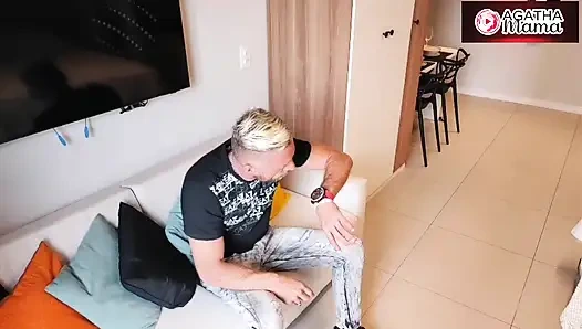 Agatha Mama in Family Taboo - My Stepbrother-in-law Tries to Eat Me Can't Handle It and Uses Banana!!