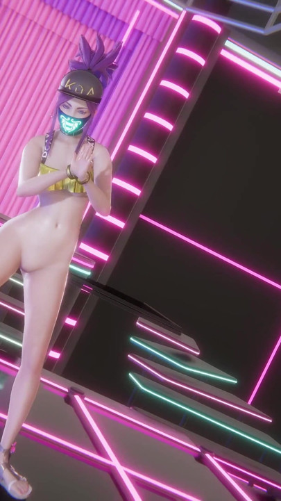 Mmd Hwasa - Na - Akali Sexy Striptiz League of Legends Hentai Bez cenzury 4K 60fps