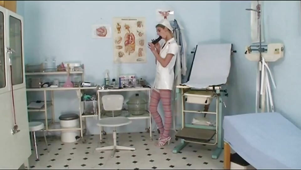Fucking licking dildo playing in the hospital