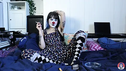 Hairy Clown Smokes